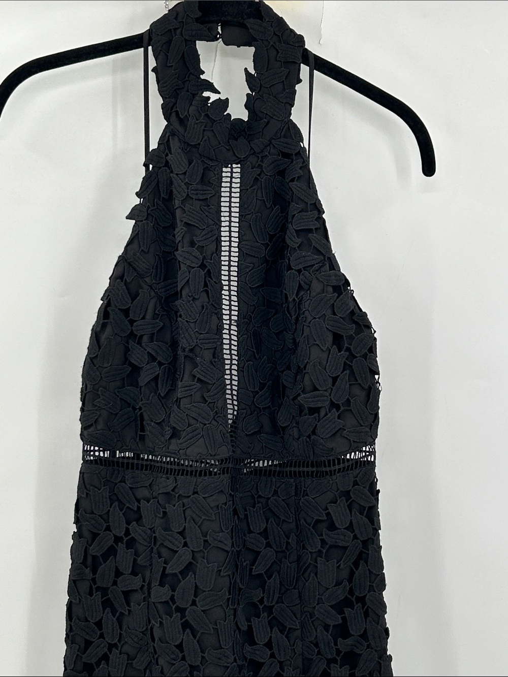 Bardot Gemma Halter Lace Sheath Dress in Black Size 4 NEW WITH TAGS - Picture 3 of 10